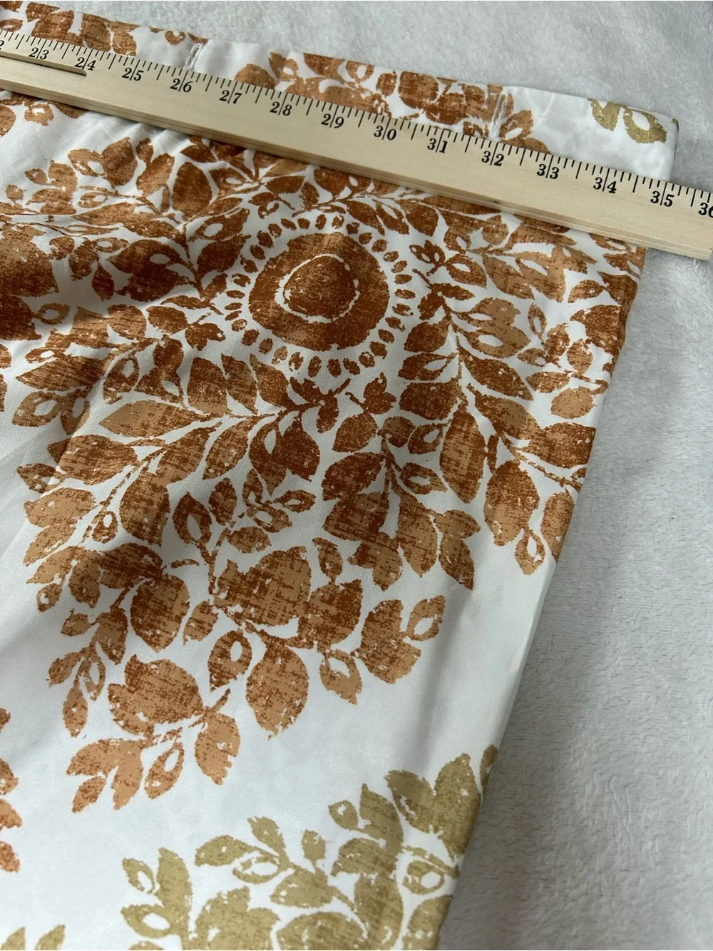 Madison Park Claire Shower Curtain in Beige & Terracotta 72X72 - Home Bath